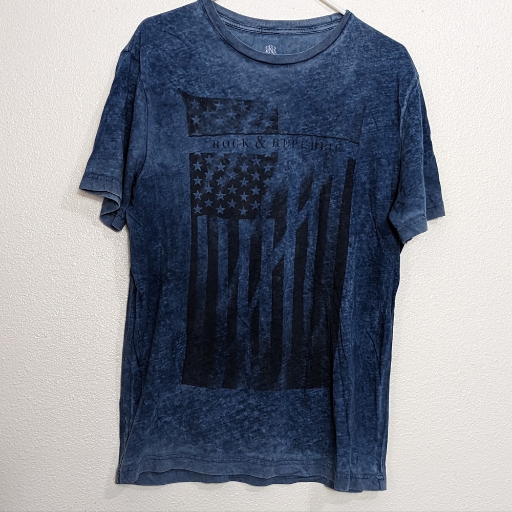 Rock & Republic The Iconic Tee Men's Large T-shirt Americana Patriotic